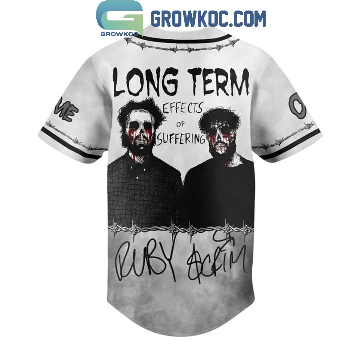 Suicideboys Long Term Effects Of Suffering Personalized Baseball Jersey baseball jersey product view 3