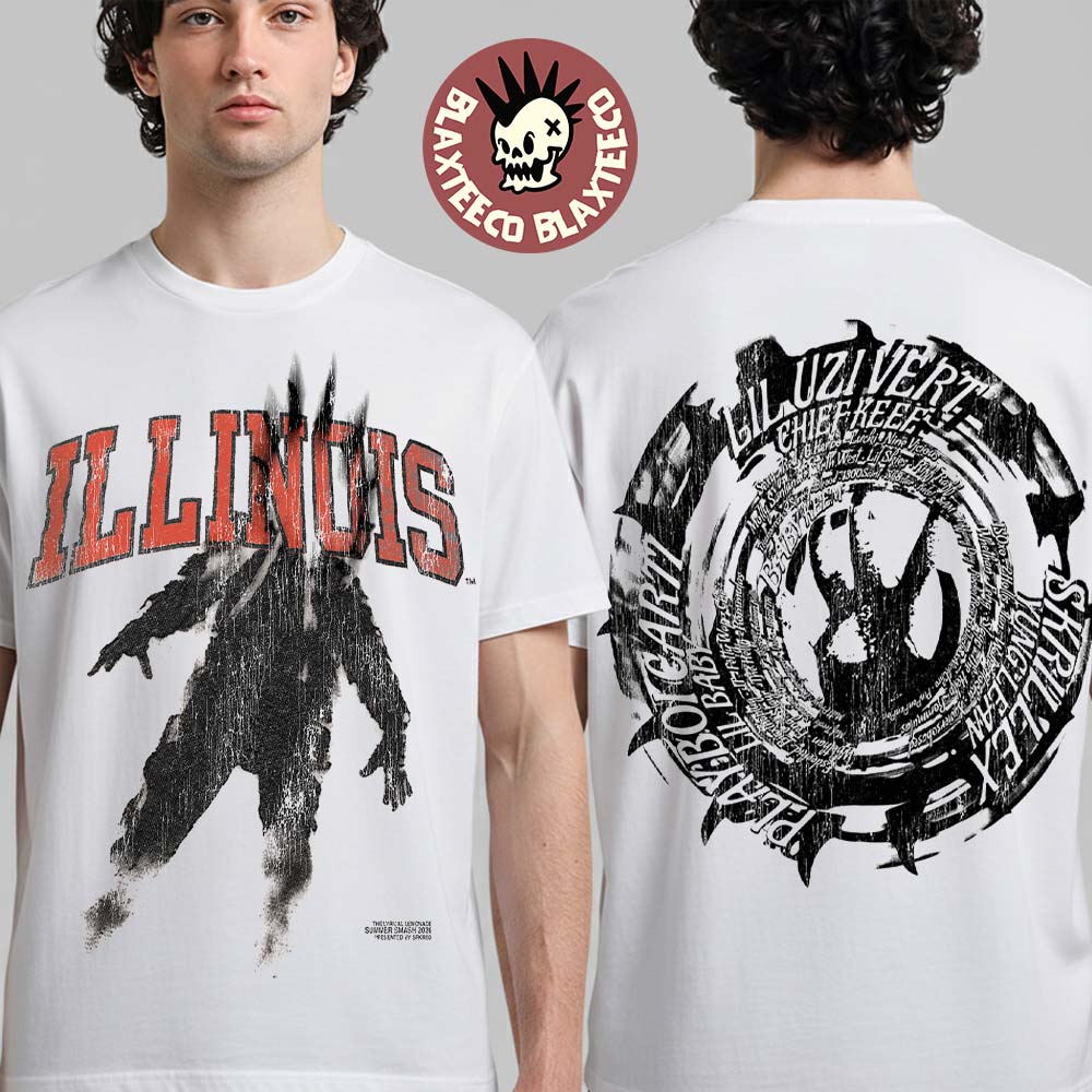 Summer Smash 2026 Festival Merch Illinois Sunhead Two Sided T-Shirt Hoodie Unisex T-shirt, Sweatshirt, Hoodie, Long Sleeve Tee - T-Shirt, Sweatshirt, Hoodie