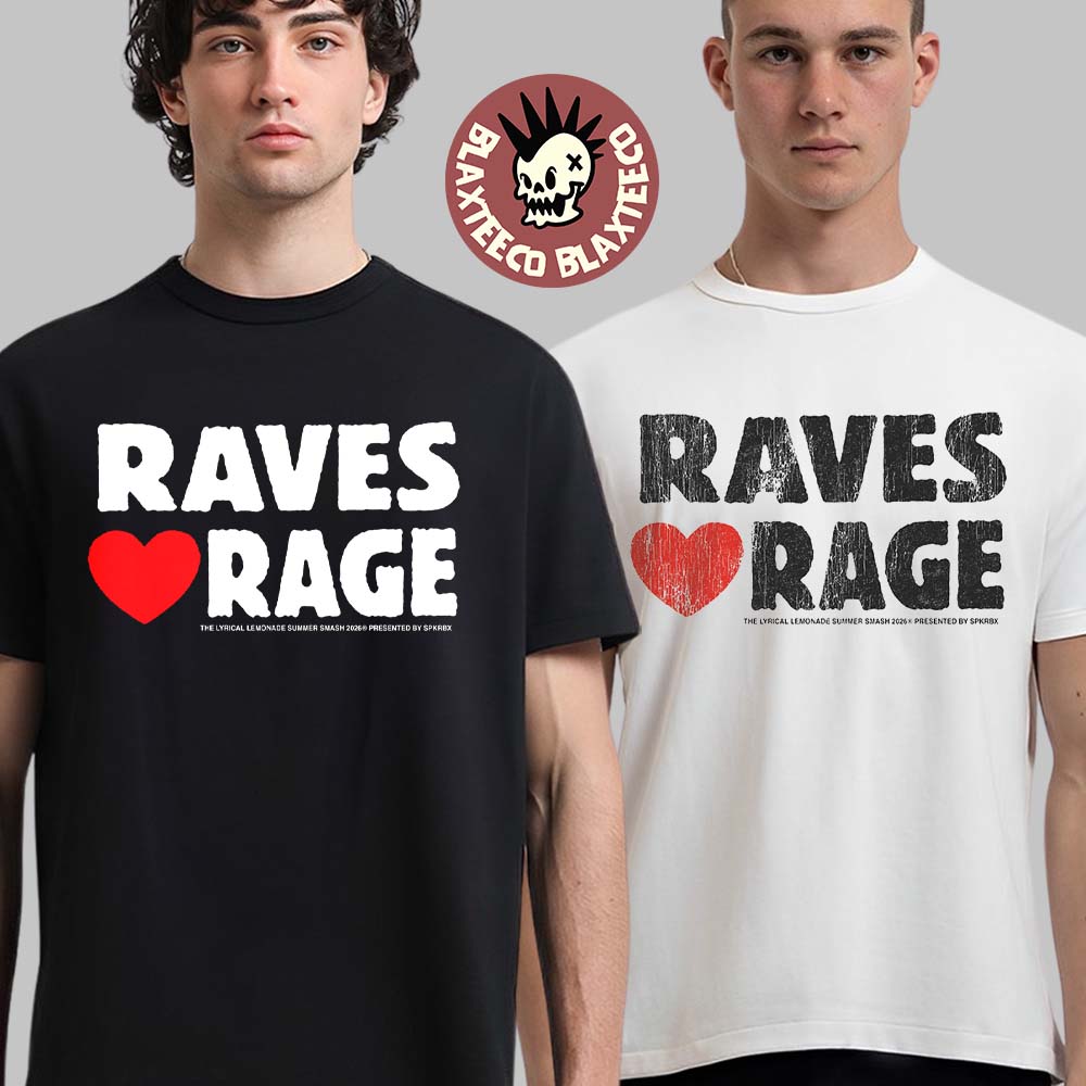 Summer Smash 2026 Festival Merch Raves Love Rage T-Shirt Unisex T-shirt, Sweatshirt, Hoodie, Long Sleeve Tee - T-Shirt, Sweatshirt, Hoodie