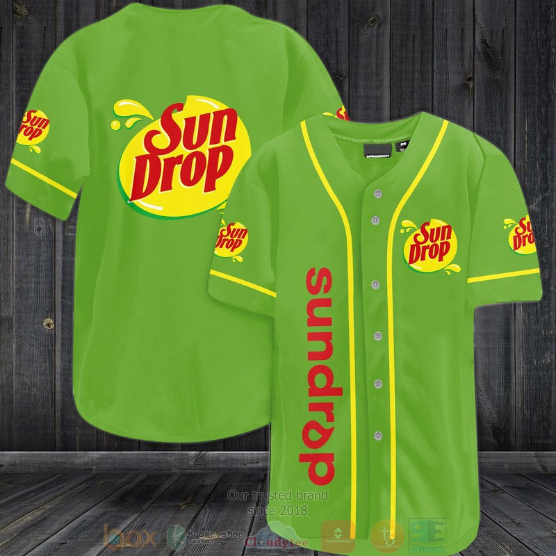 Sun Drop green Baseball shirt baseball jersey product view 1