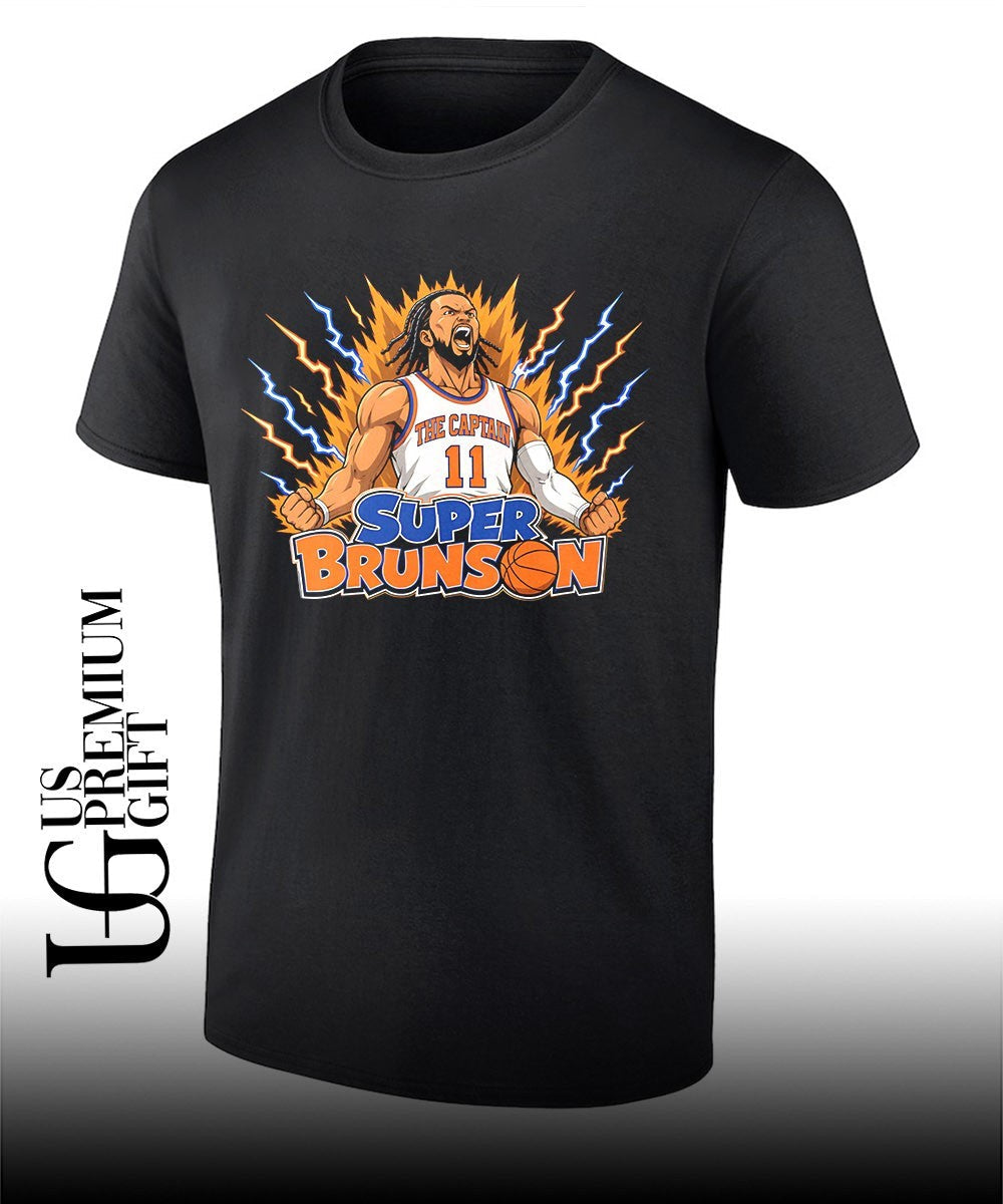 Super Brunson Super Saiyan x Jalen Brunson NY Knicks funny shirt Unisex T-shirt, Sweatshirt, Hoodie, Long Sleeve Tee - T-Shirt, Sweatshirt, Hoodie