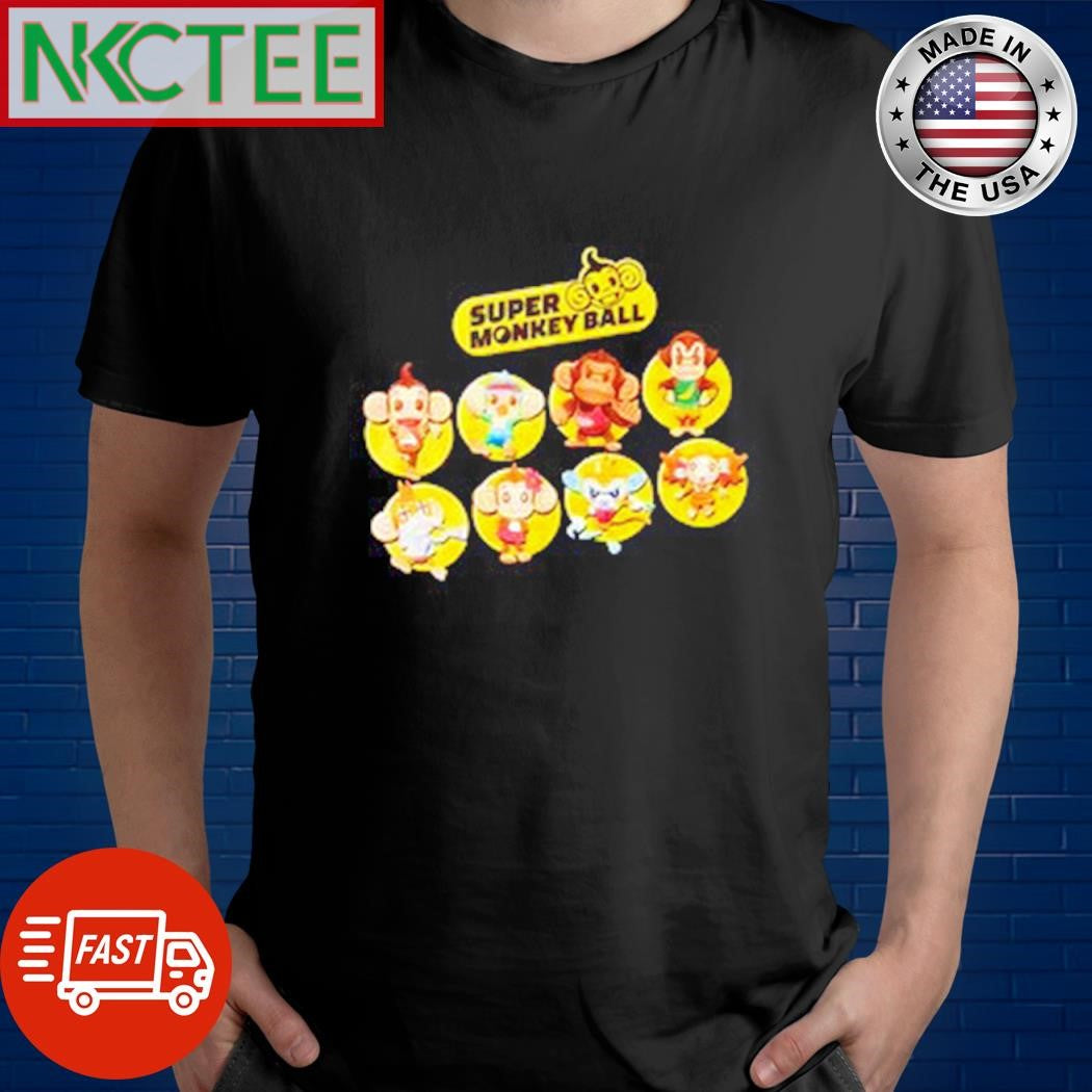 Super Monkey Ball Characters shirt Unisex T-shirt, Sweatshirt, Hoodie, Long Sleeve Tee - T-Shirt, Sweatshirt, Hoodie