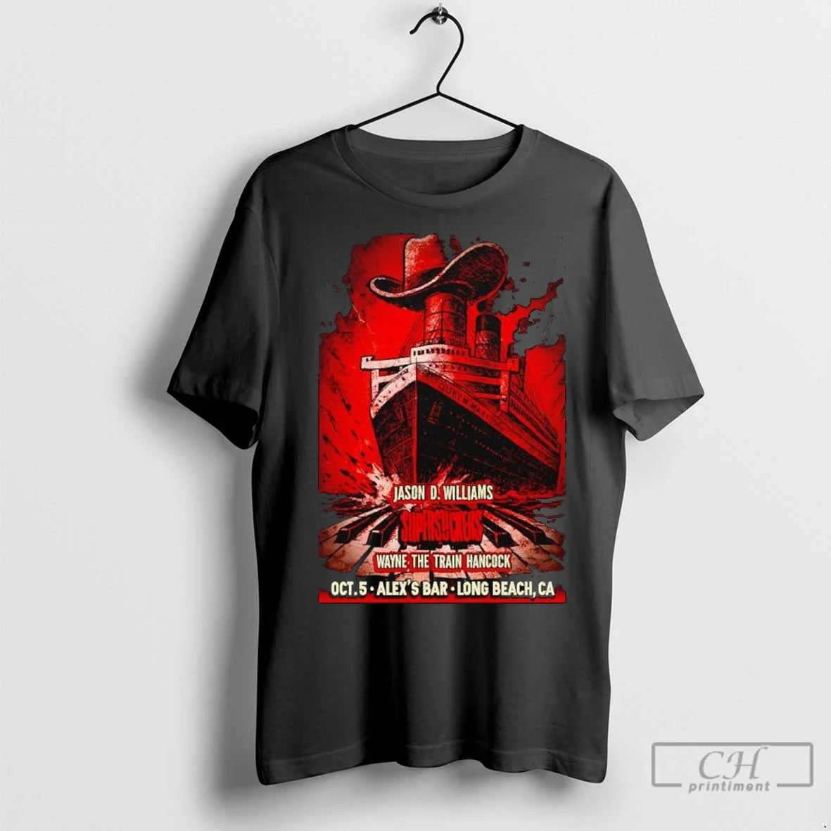 Supersuckers Oct 5 2025 Alexs Bar Long Beach Ca T Shirts Unisex T-shirt, Sweatshirt, Hoodie, Long Sleeve Tee - T-Shirt, Sweatshirt, Hoodie
