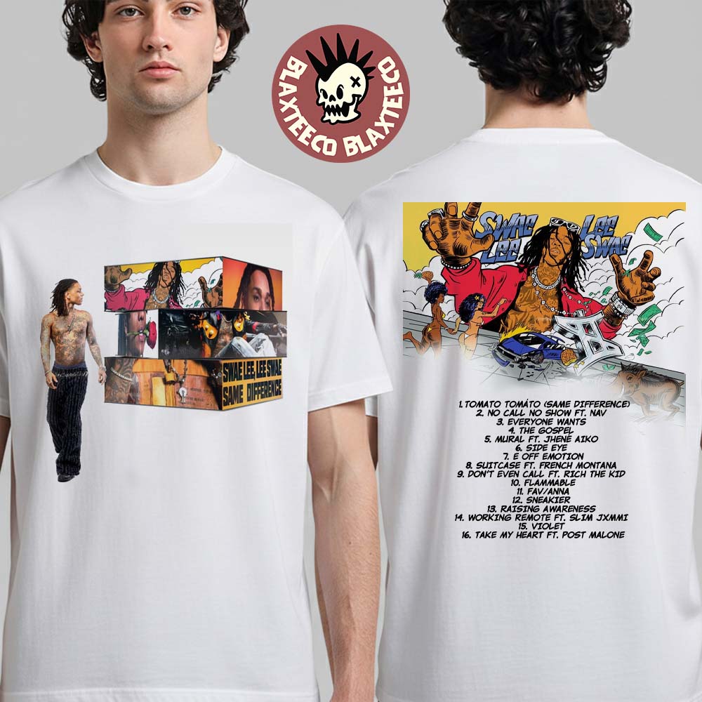 Swae Lee Same Difference Album Cover With Tracklist Two Sided T-Shirt Unisex T-shirt, Sweatshirt, Hoodie, Long Sleeve Tee - T-Shirt, Sweatshirt, Hoodie