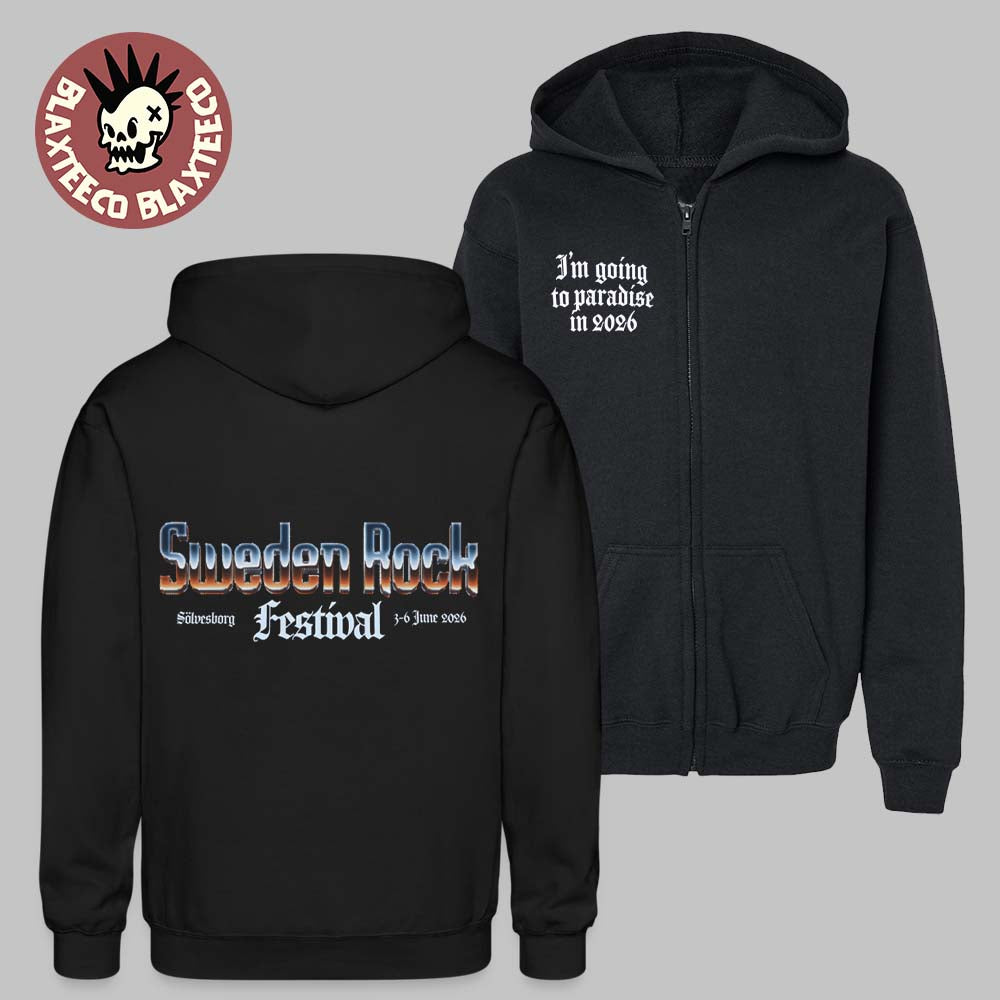 Sweden Rock Festival 2026 In Solvesborg On 3-6 June Im Going To Paradise In 2026 Zip Up Hoodie - T-Shirt, Sweatshirt, Hoodie