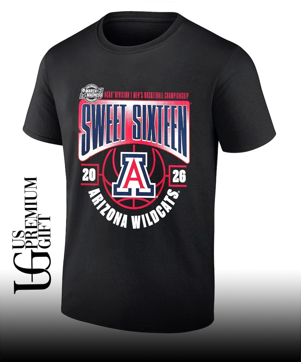 Sweet 16 Arizona Wildcats 2026 NCAA Mens Basketball Tournament March Madness shirt Unisex T-shirt, Sweatshirt, Hoodie, Long Sleeve Tee - T-Shirt, Sweatshirt, Hoodie