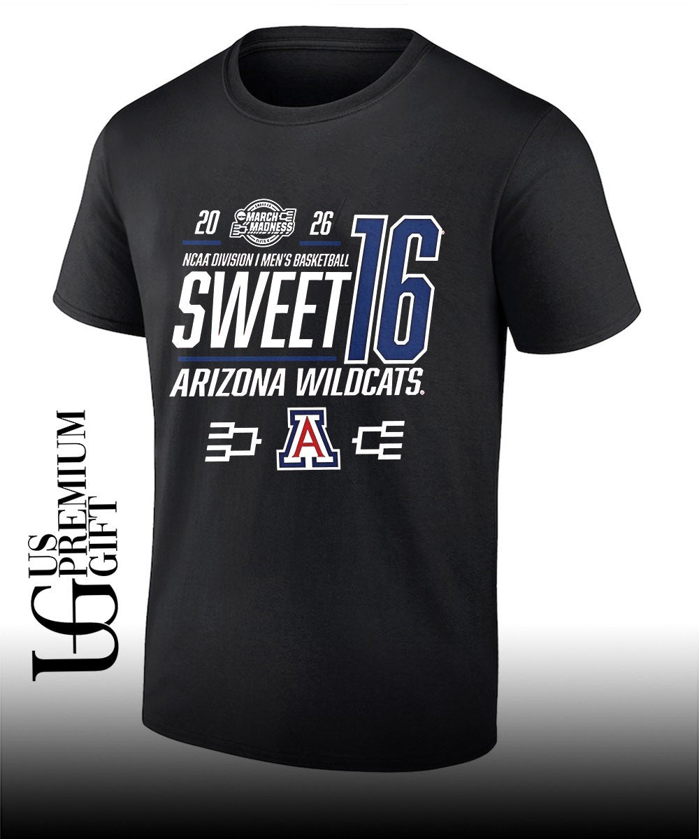 Sweet 16 Bound Arizona Wildcats 2026 NCAA Mens basketball March Madness shirt Unisex T-shirt, Sweatshirt, Hoodie, Long Sleeve Tee - T-Shirt, Sweatshirt, Hoodie