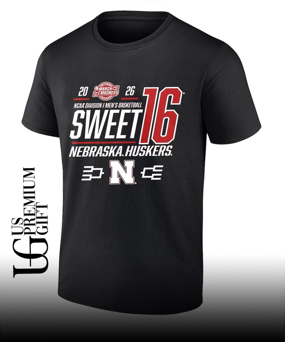 Sweet 16 Bound Nebraska Cornhuskers 2026 NCAA Mens basketball March Madness shirt Unisex T-shirt, Sweatshirt, Hoodie, Long Sleeve Tee - T-Shirt, Sweatshirt, Hoodie