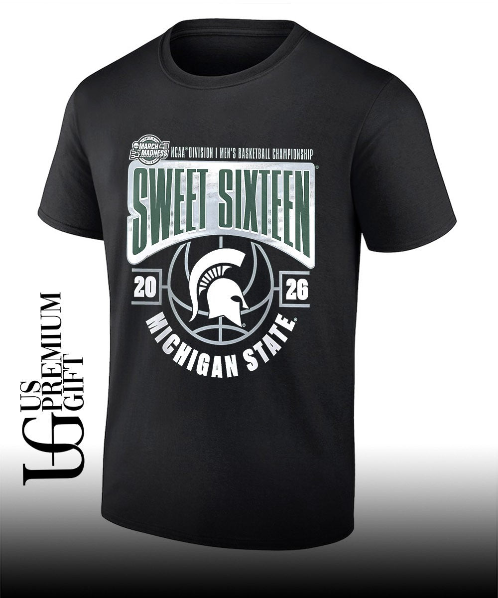 Sweet 16 Michigan State Spartans 2026 NCAA Mens Basketball Tournament March Madness shirt - T-Shirt, Sweatshirt, Hoodie