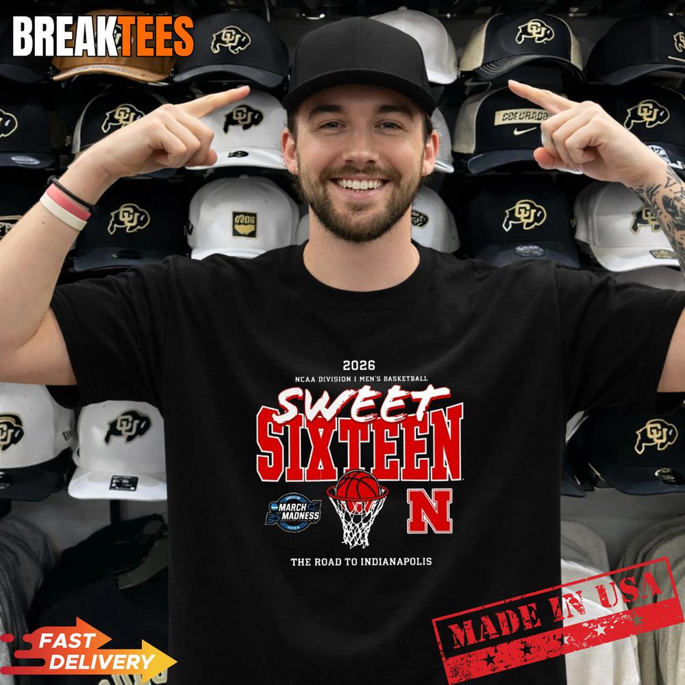Sweet 16 Nebraska Cornhuskers 2026 Shirt Unisex T-shirt, Sweatshirt, Hoodie, Long Sleeve Tee - T-Shirt, Sweatshirt, Hoodie