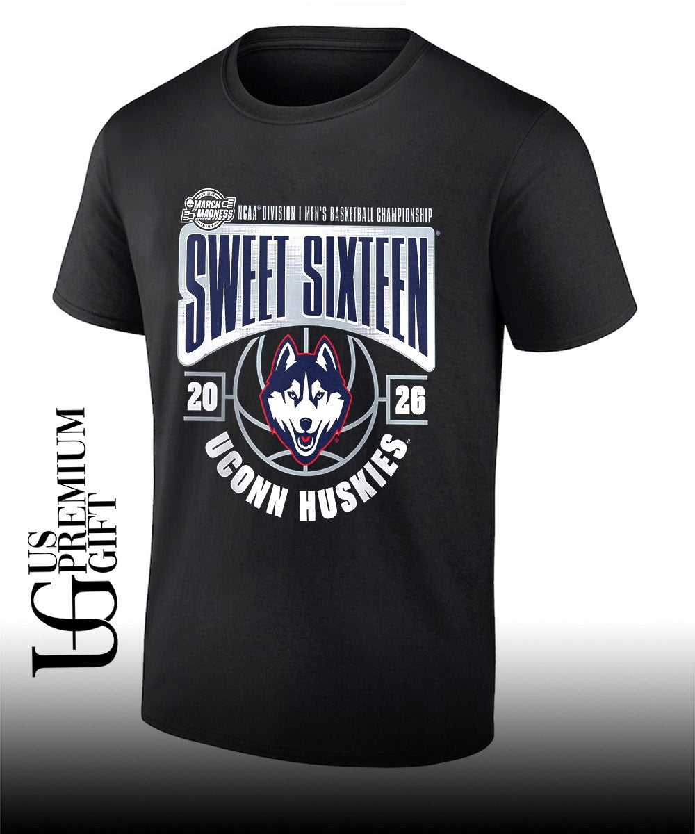 Sweet 16 UConn Huskies 2026 NCAA Mens Basketball Tournament March Madness shirt Unisex T-shirt, Sweatshirt, Hoodie, Long Sleeve Tee - T-Shirt, Sweatshirt, Hoodie