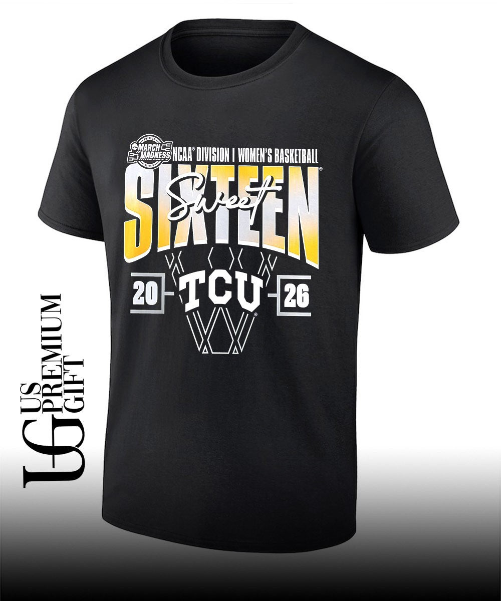 Sweet Sixteen TCU Horned Frogs 2026 NCAA Womens Basketball Tournament March Madness shirt - T-Shirt, Sweatshirt, Hoodie