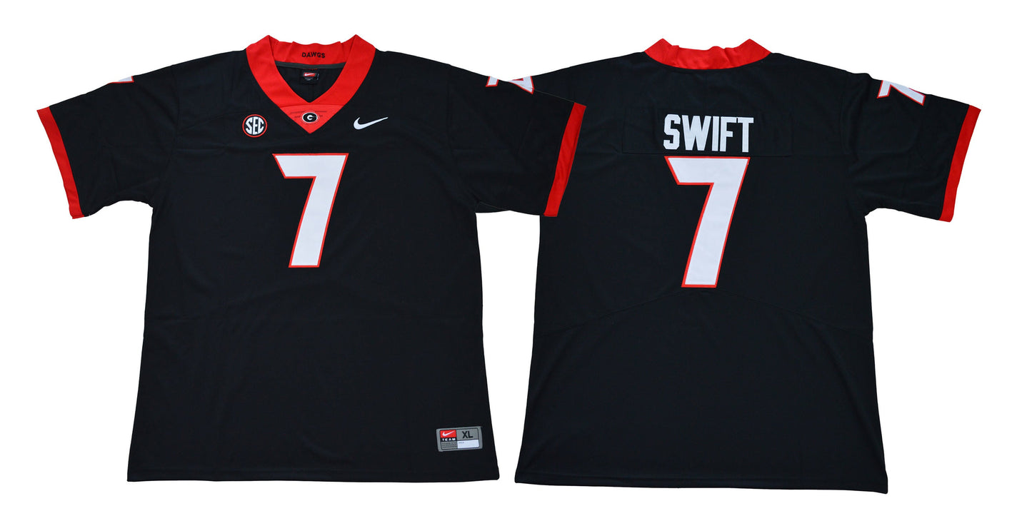 Swift 7 Legend Black College Football Jersey football jersey product view 1