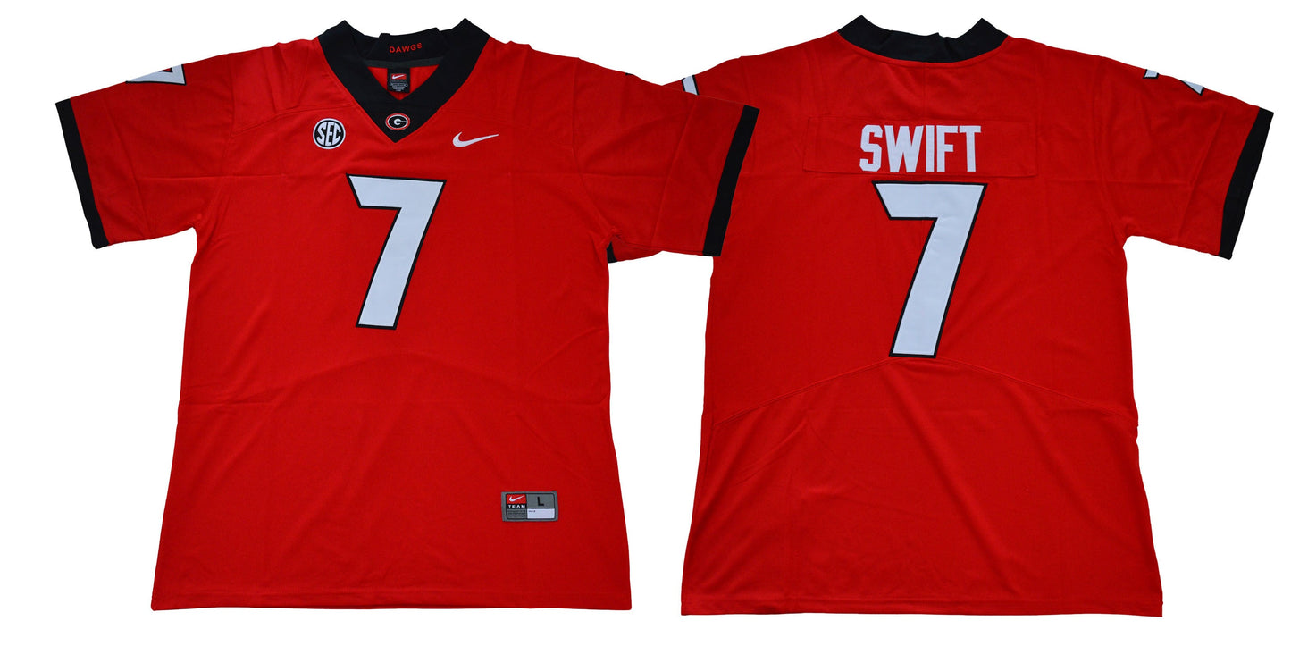 Swift 7 Legend Red College Football Jersey football jersey product view 1