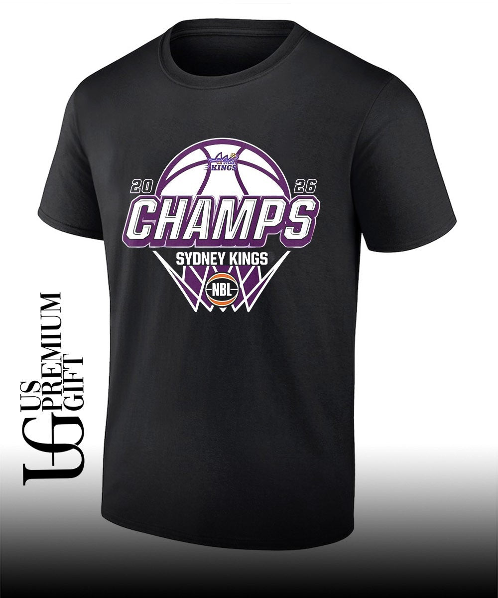 Sydney Kings 2026 NBL Champions logo shirt Unisex T-shirt, Sweatshirt, Hoodie, Long Sleeve Tee - T-Shirt, Sweatshirt, Hoodie