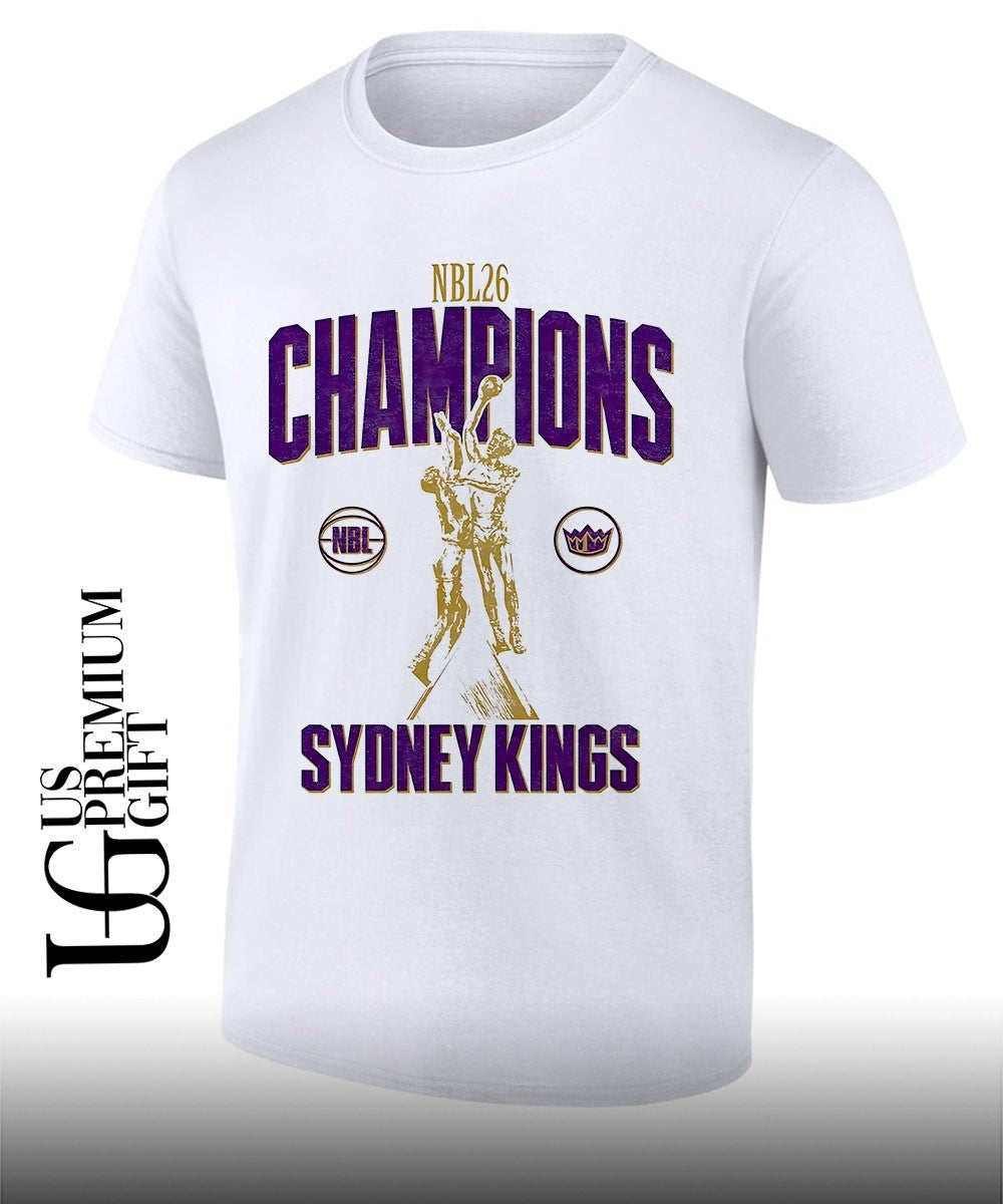 Sydney Kings 25-26 NBL Champions shirt Unisex T-shirt, Sweatshirt, Hoodie, Long Sleeve Tee - T-Shirt, Sweatshirt, Hoodie
