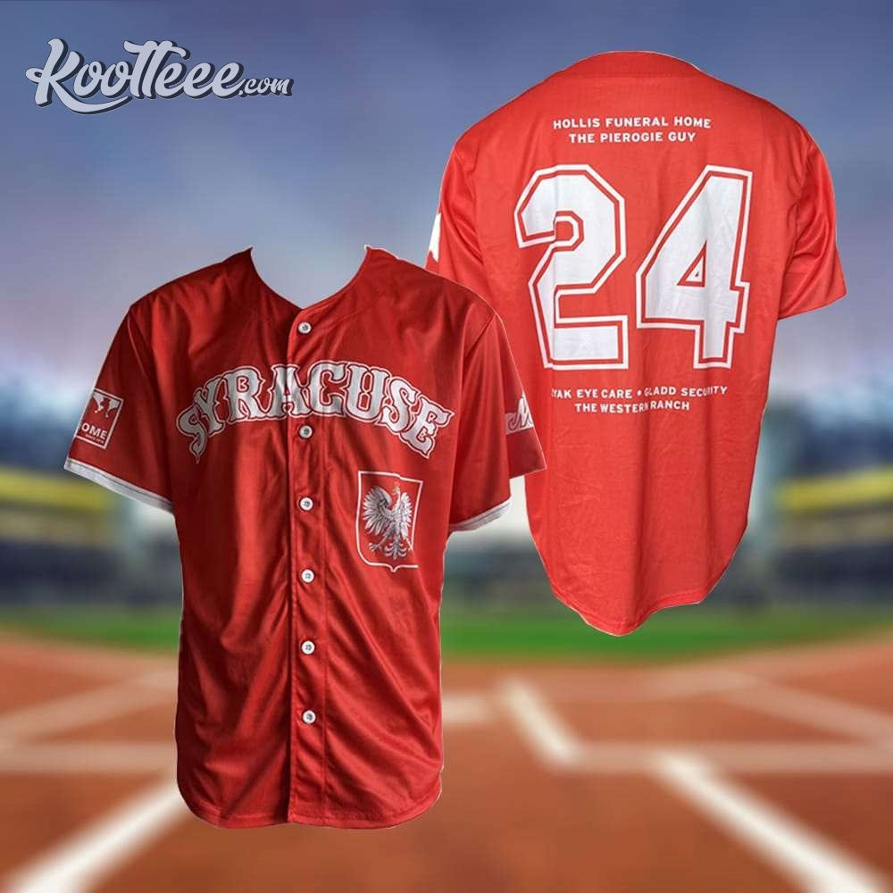 Syracuse Mets Polish Night 2024 Baseball Jersey baseball jersey product view 1