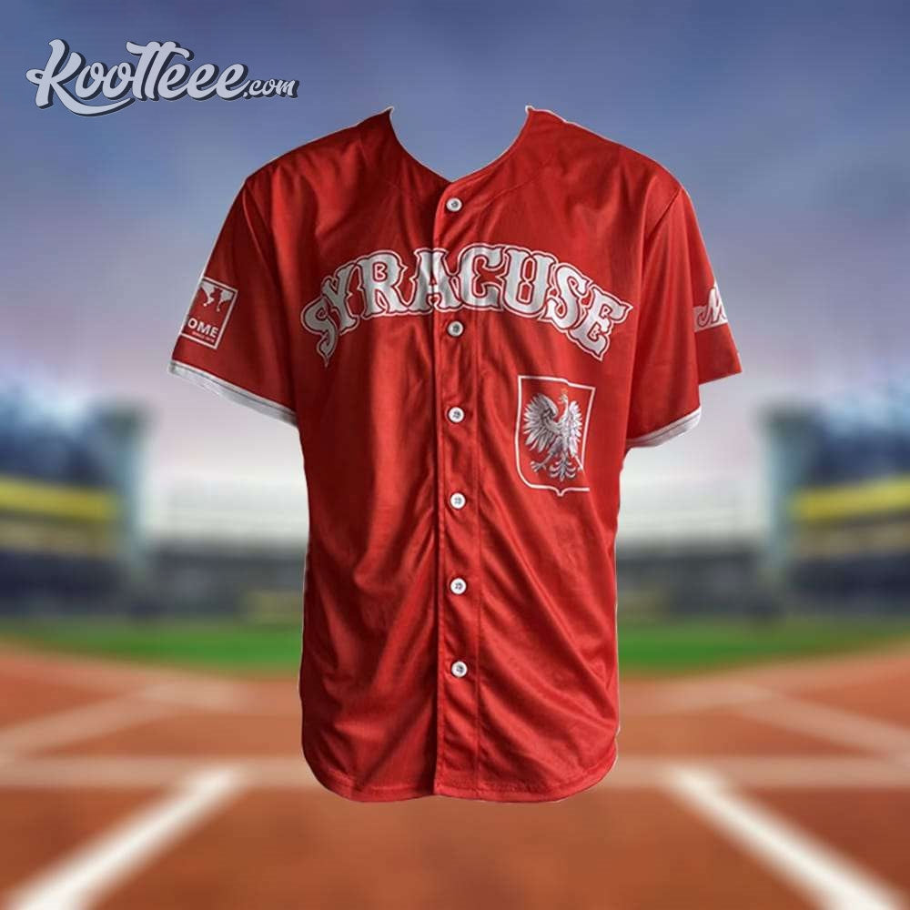 Syracuse Mets Polish Night 2024 Baseball Jersey baseball jersey product view 2