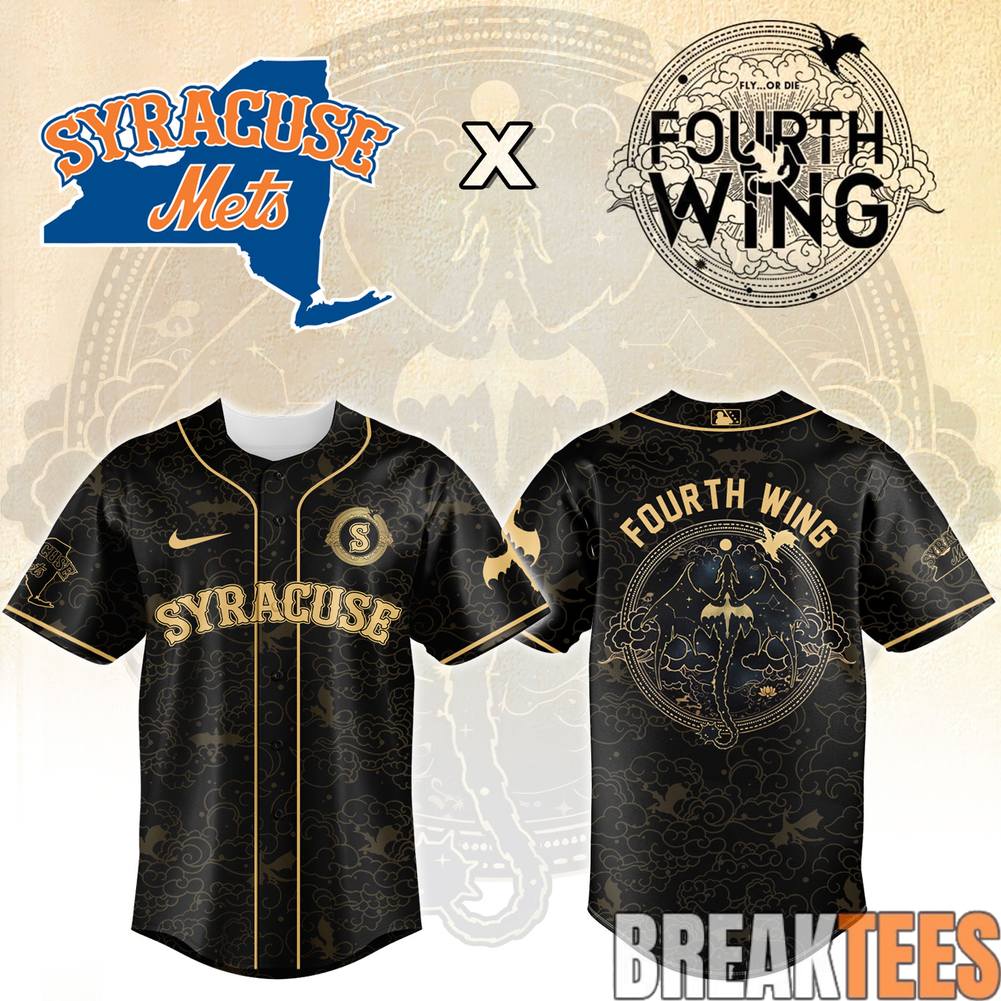 Syracuse Mets x Fourth Wing Night Special Baseball Jersey baseball jersey product view 1