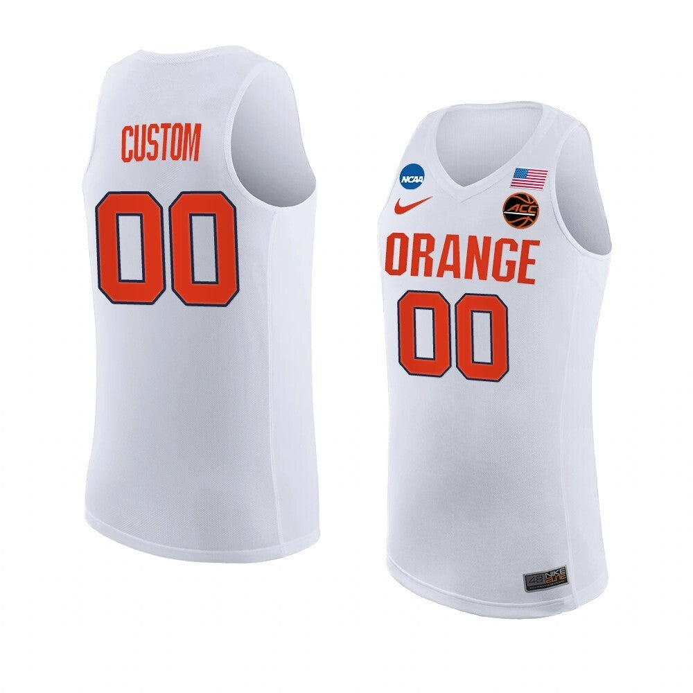 Syracuse Orange Custom Replica Jersey College Basketball White College Football Jersey football jersey product view 1
