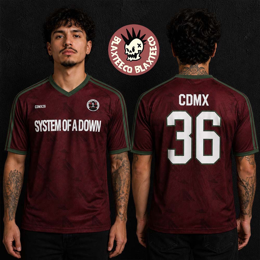 System Of A Down CDMX Mexico 2026 Pop Up Shop Merch At Estadio GNP Seguros On 27 And 28 May 2026 Football Jersey - T-Shirt, Sweatshirt, Hoodie