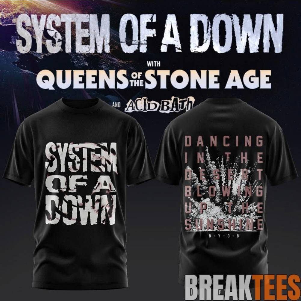 System of a Down UK & EU Tour 2026 Tee Unisex T-shirt, Sweatshirt, Hoodie, Long Sleeve Tee - T-Shirt, Sweatshirt, Hoodie
