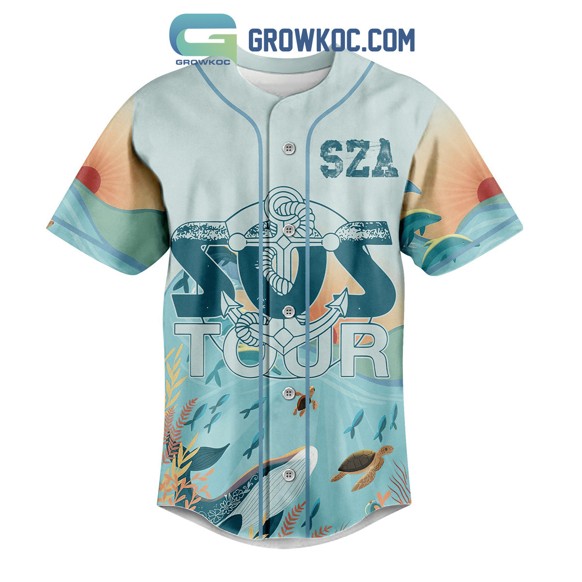 Sza Sos Tour All The Phony Shit Aside I Just Want What’s Mine Baseball Jersey baseball jersey product view 2