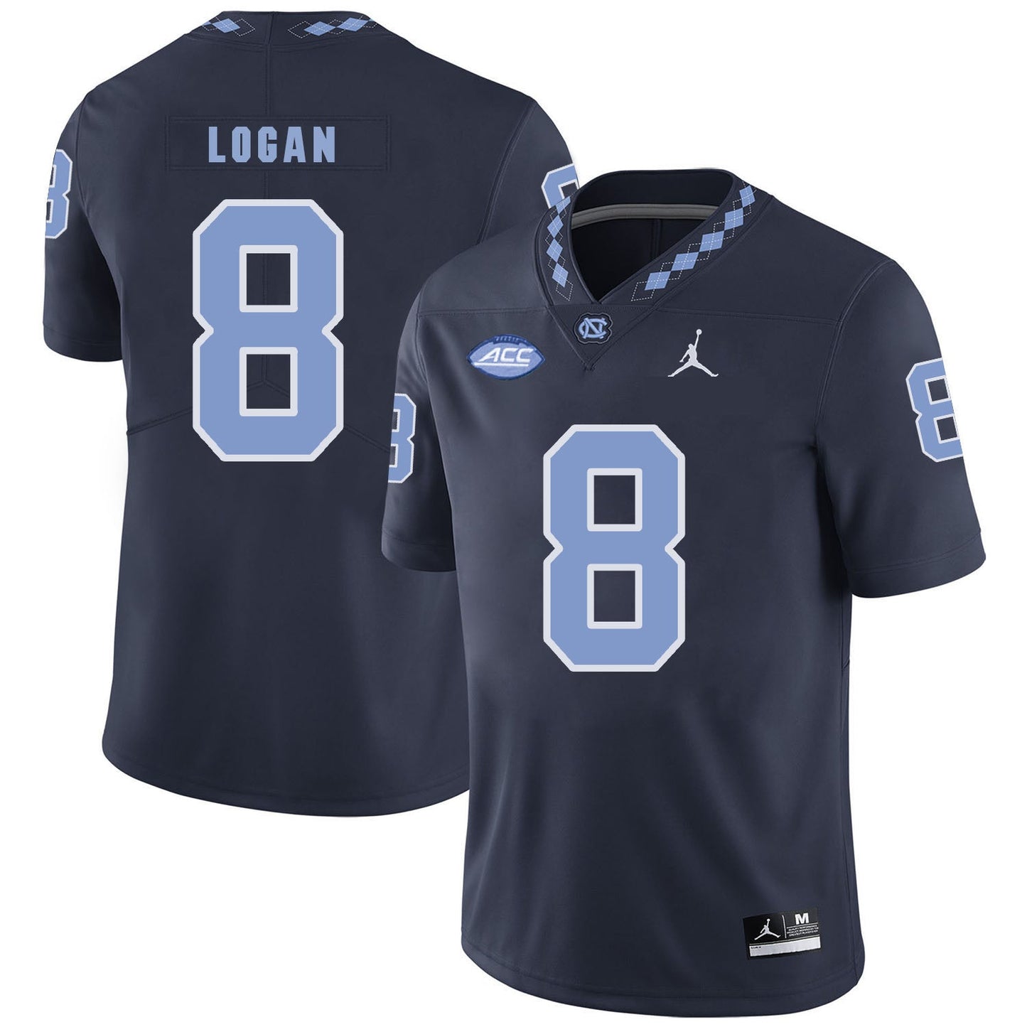 T.J. Logan 8 Black College Football Jersey football jersey product view 1