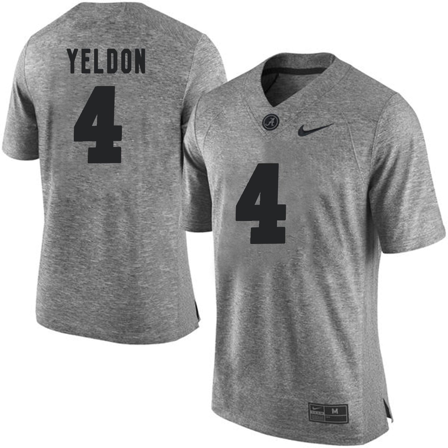T.J. Yeldon 4 Gray College Football Jersey football jersey product view 1