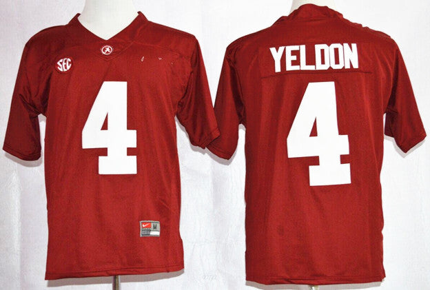 T.J Yeldon 4 Red Diamond Edition College Football Jersey football jersey product view 1