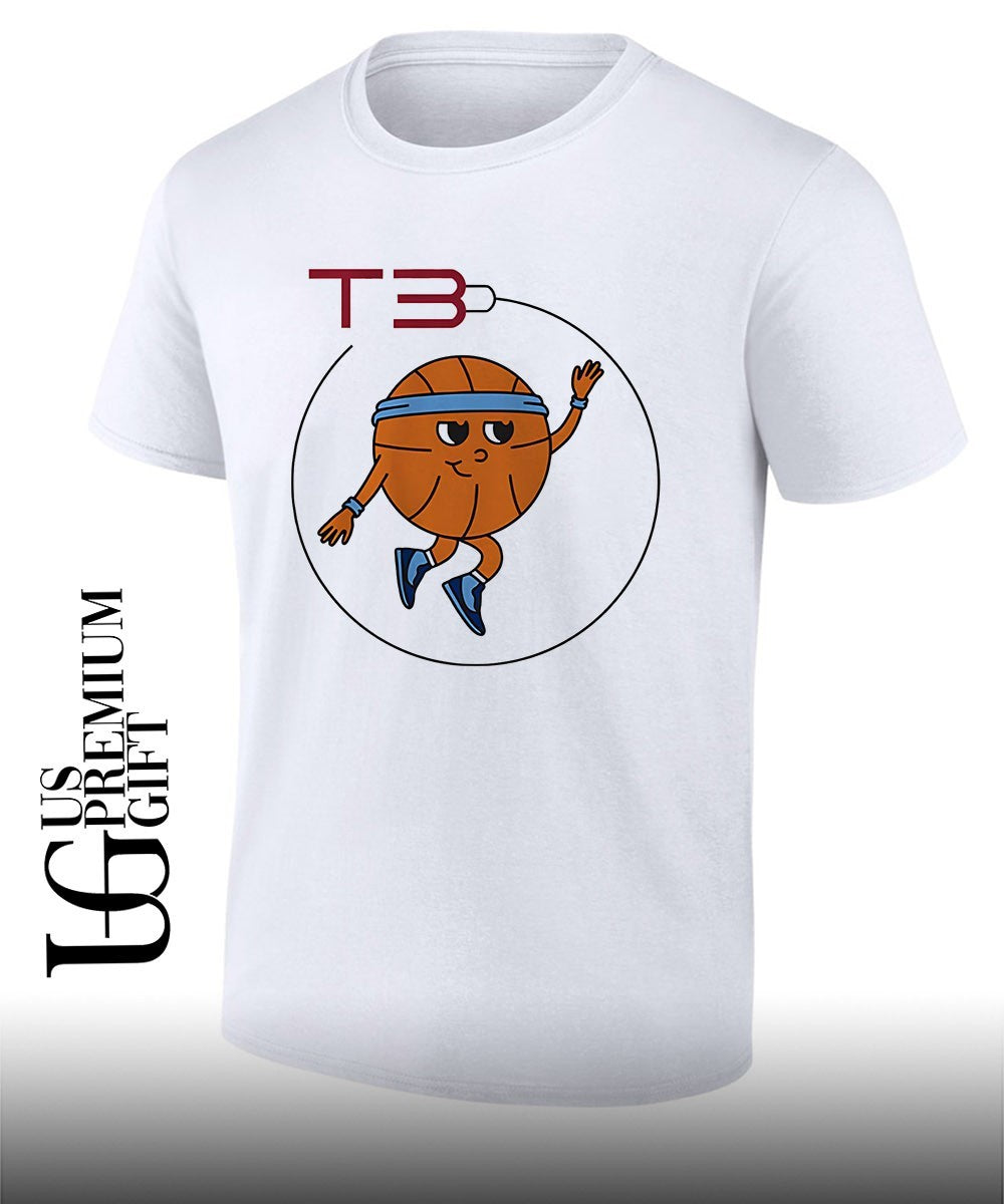 T3 Basketball logo shirt Unisex T-shirt, Sweatshirt, Hoodie, Long Sleeve Tee - T-Shirt, Sweatshirt, Hoodie
