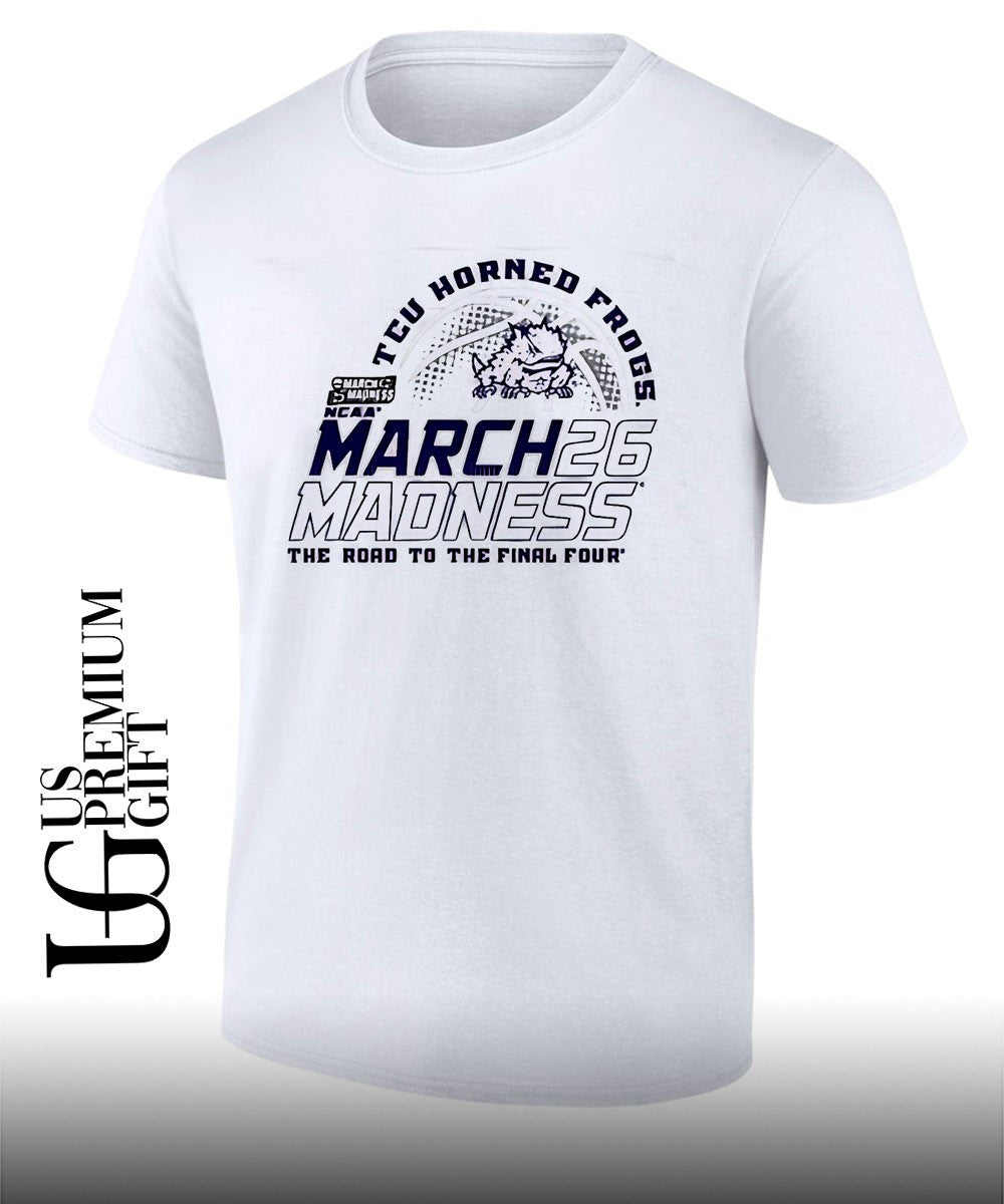 TCU Horned Frogs Basketball March Madness The Road To The Final Four 2026 shirt Unisex T-shirt, Sweatshirt, Hoodie, Long Sleeve Tee - T-Shirt, Sweatshirt, Hoodie