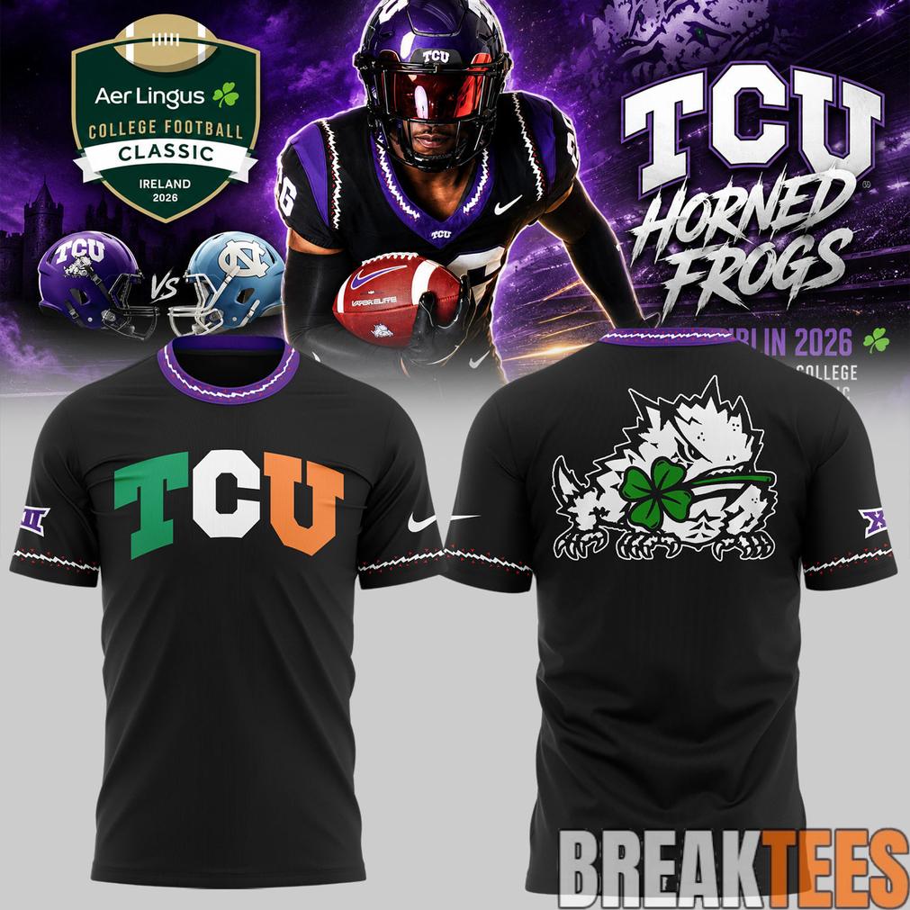 TCU x Aer Lingus College Football Classic Limited Edition T-Shirt Unisex T-shirt, Sweatshirt, Hoodie, Long Sleeve Tee - T-Shirt, Sweatshirt, Hoodie