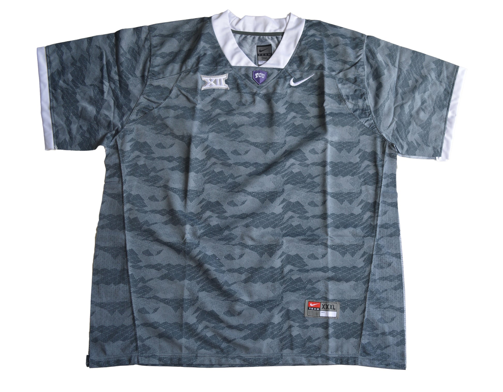 TCU Blank Gray Front College Football Jersey football jersey product view 1