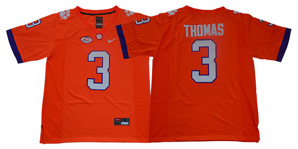 THOMAS 3 College Football Jersey football jersey product view 1