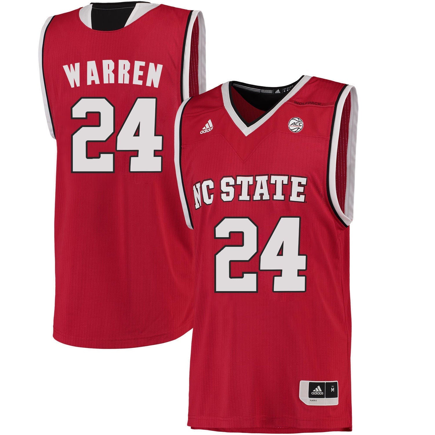 TJ Warren 224 Red College Football Jersey football jersey product view 1