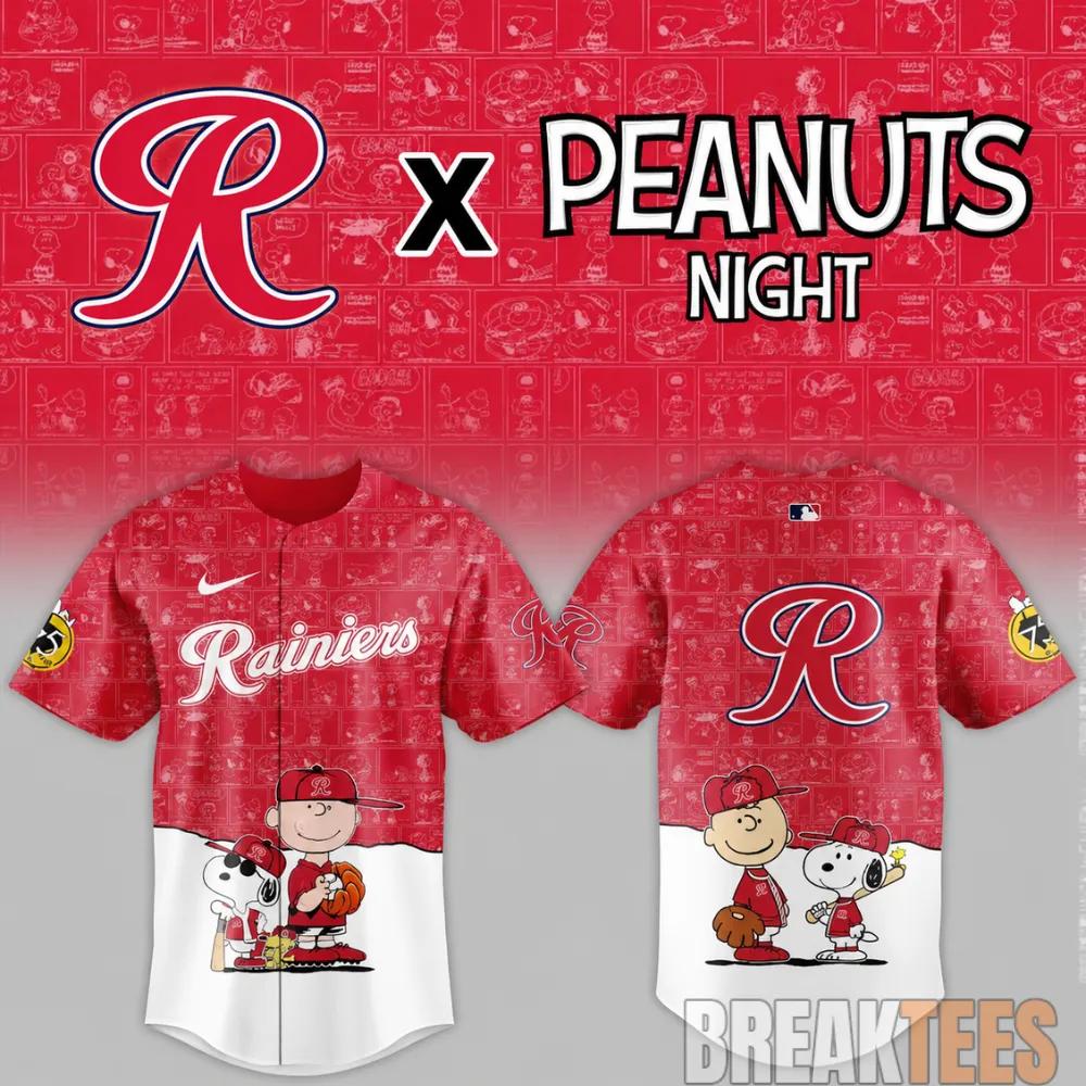 Tacoma Rainiers x Peanuts Night MiLB 2026 Baseball Jersey Unisex T-shirt, Sweatshirt, Hoodie, Long Sleeve Tee - T-Shirt, Sweatshirt, Hoodie
