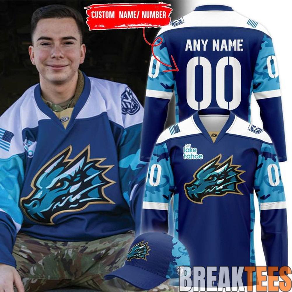 Tahoe Knight Monsters 2026 Military Appreciation Hockey Jersey Unisex T-shirt, Sweatshirt, Hoodie, Long Sleeve Tee - T-Shirt, Sweatshirt, Hoodie