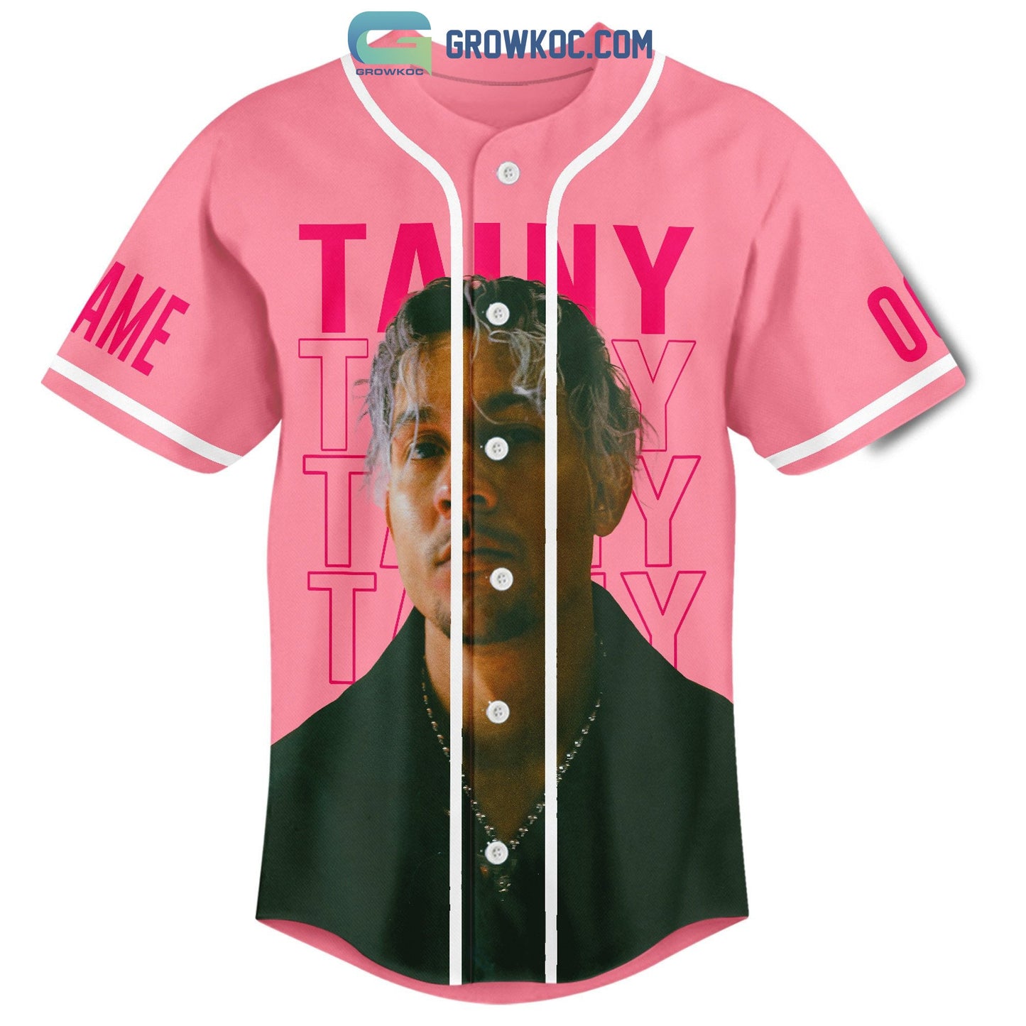 Tainy Data Personalized Baseball Jersey baseball jersey product view 2
