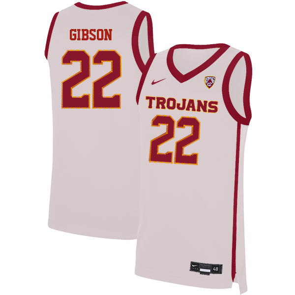 Taj Gibson 22 White College Football Jersey football jersey product view 1