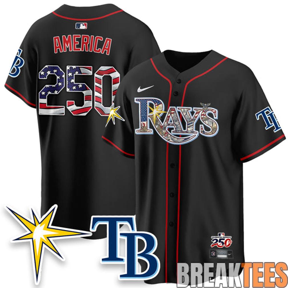 Tampa Bay Rays Independence Day 250 Years USA Special Baseball Jersey Unisex T-shirt, Sweatshirt, Hoodie, Long Sleeve Tee - T-Shirt, Sweatshirt, Hoodie