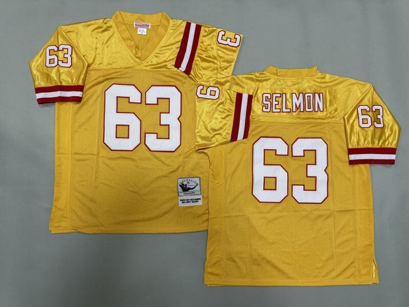 Tampa Bay Buccaneers #63 Roy Selmon Tampa Bay Buccaneers Football Jersey football jersey product view 1