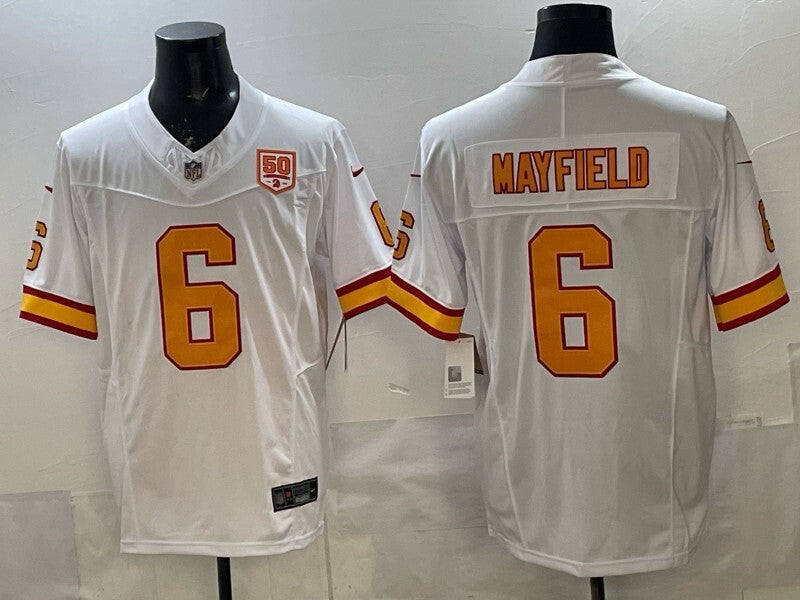 Tampa Bay Buccaneers #6 Baker Mayfield Pirates Retro 5 Edition Style 1 Football Jersey football jersey product view 1