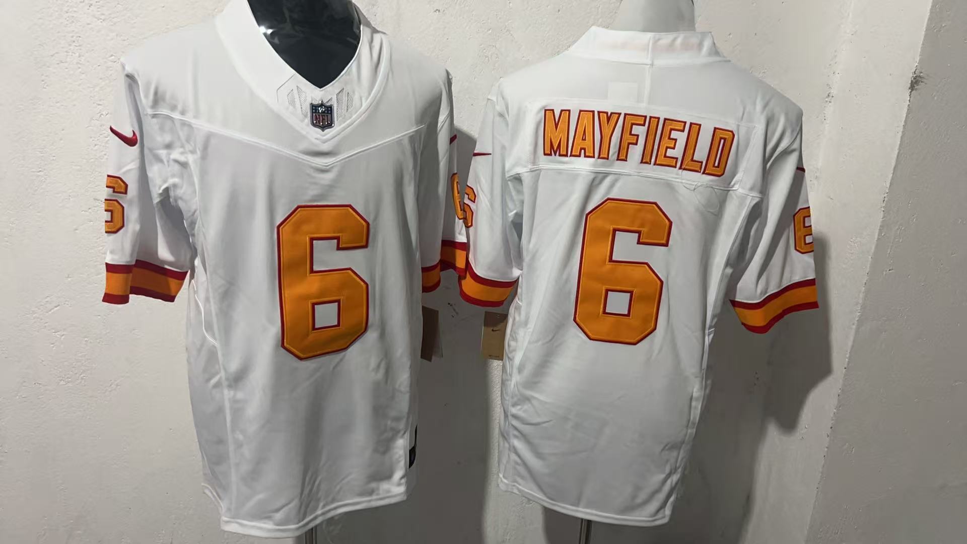 Tampa Bay Buccaneers #6 Baker Mayfield Style 3 Football Jersey football jersey product view 1