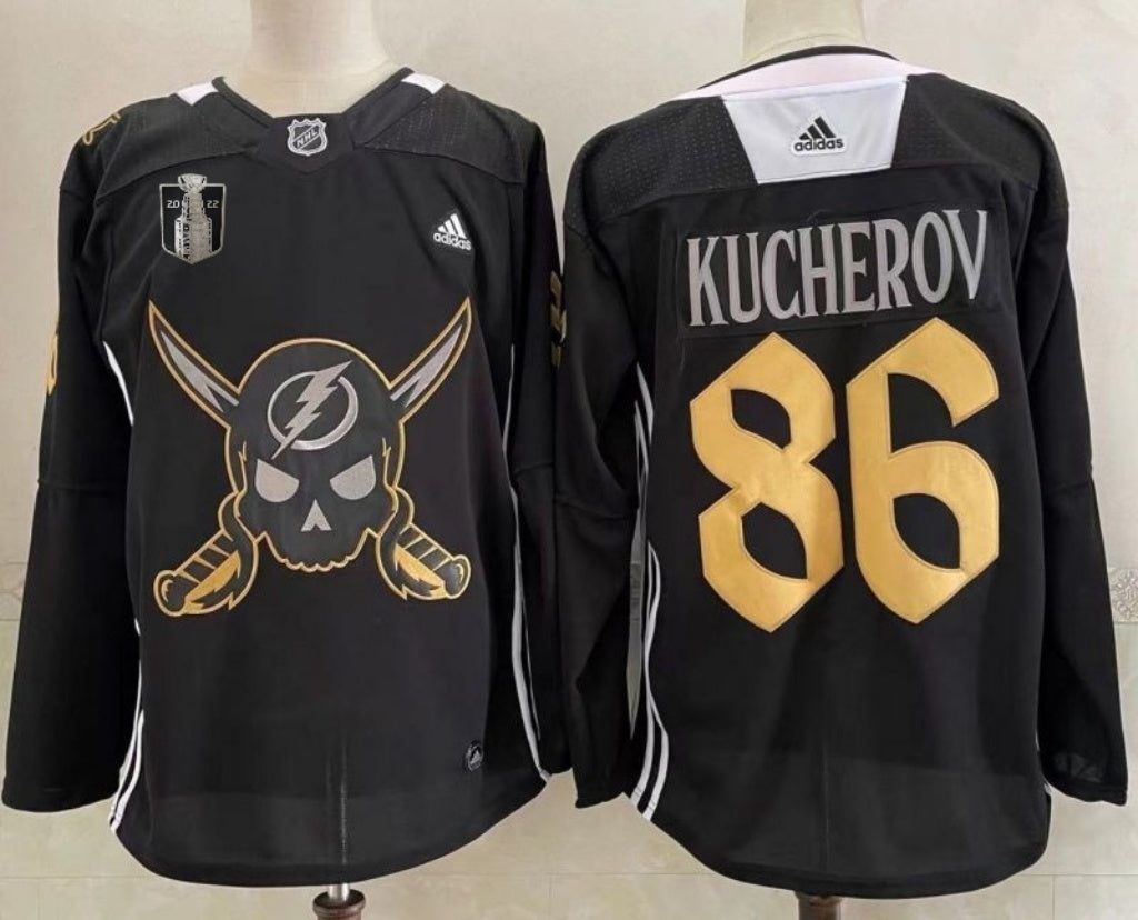 Tampa Bay Lightning #86 Nikita Kucherov Style 3 Hockey Jersey hockey jersey product view 1