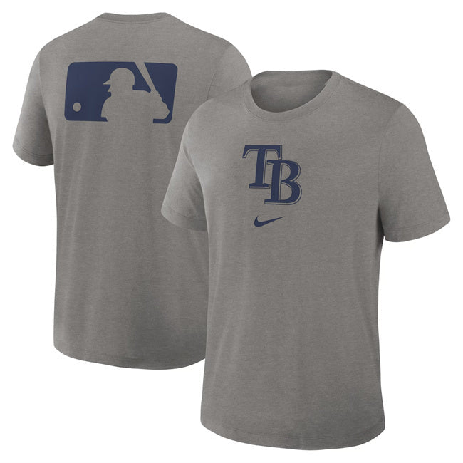 Tampa Bay Rays Grey Early Work Tri-Blend Dri-FIT T-Shirt Baseball Jersey baseball jersey product view 1