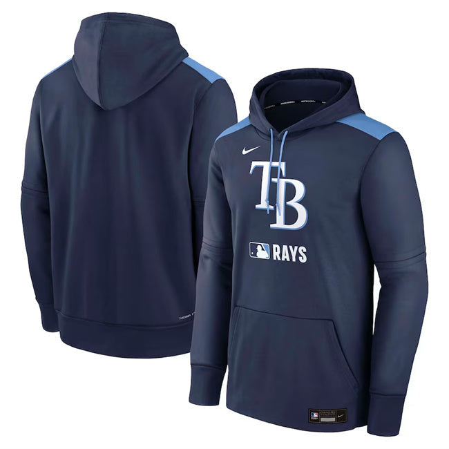 Tampa Bay Rays Navy Collection Performance Pullover Hoodie Baseball Jersey baseball jersey product view 1