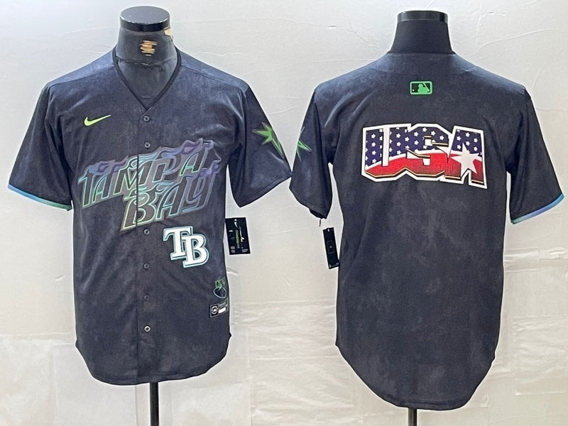 Tampa Bay Rays Rays City Style 3 Baseball Jersey baseball jersey product view 1