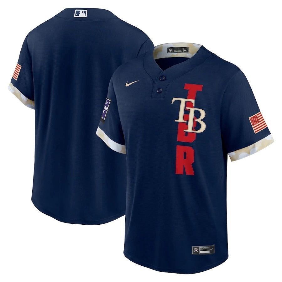 Tampa Bay Rays Style 2 Baseball Jersey baseball jersey product view 1