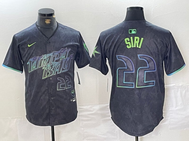 Tampa Bay Rays #22 Jose Siri Rays City Style 3 Baseball Jersey baseball jersey product view 1
